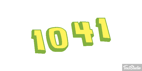 1041 Text effect