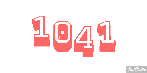 1041 Text effect