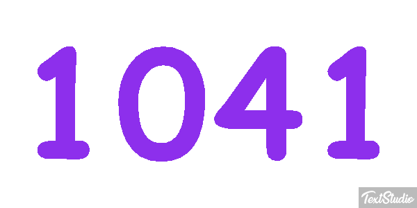 1041 Text effect