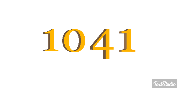 1041 Text effect