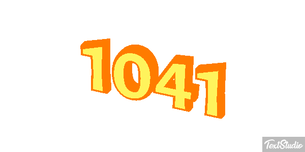 1041 Text effect
