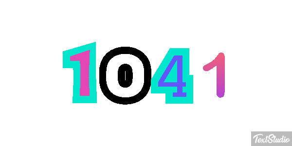 1041 Text effect