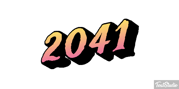 2041 Metin efekti