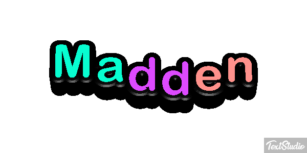 Madden Efecto de texto