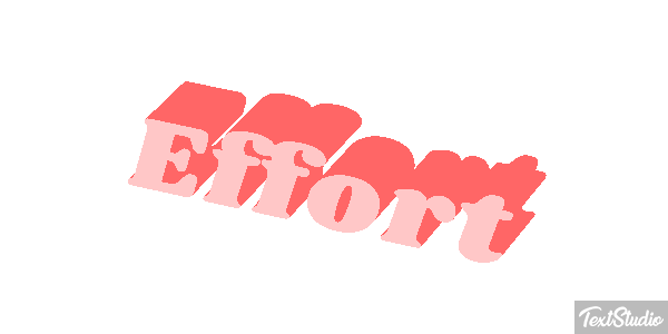 Effort Tekst effect