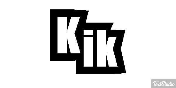 Kik Effet de texte