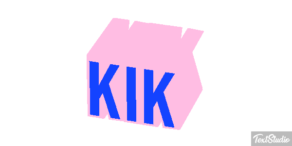Kik Effet de texte