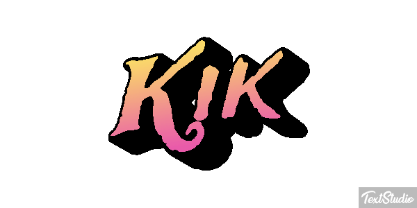 Kik Effet de texte