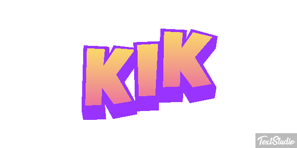 Kik Effet de texte