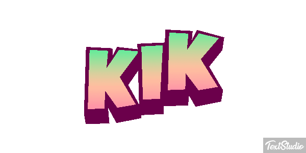 Kik Effet de texte