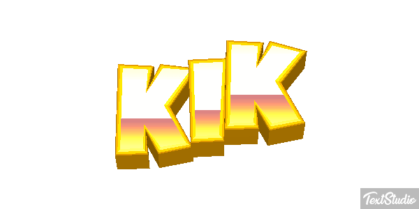 Kik Effet de texte