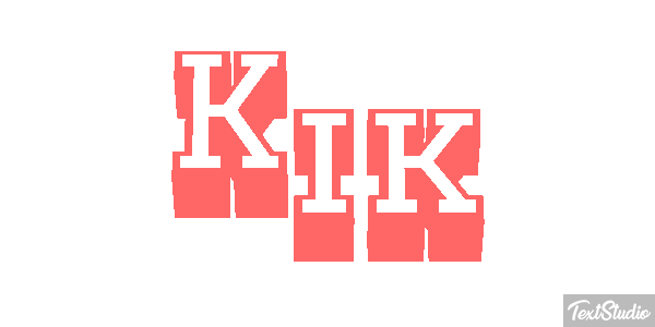 Kik Effet de texte