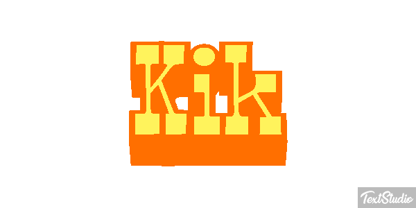 Kik Effet de texte