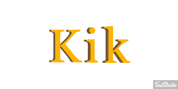 Kik Effet de texte