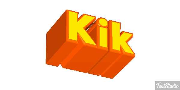 Kik Effet de texte