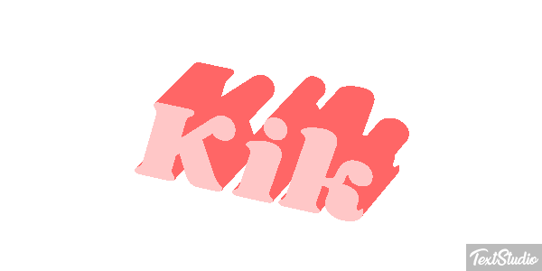 Kik Effet de texte