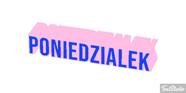 Poniedziałek Effetto testo