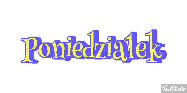 Poniedziałek Effetto testo