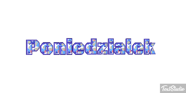 Poniedziałek Effetto testo