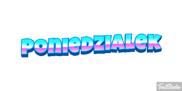 Poniedziałek Effetto testo