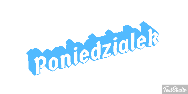Poniedziałek Effetto testo