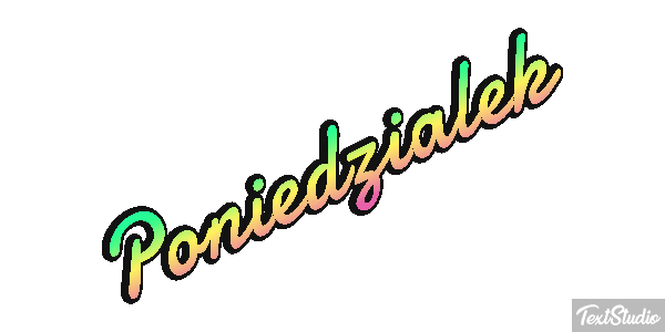 Poniedziałek Effetto testo