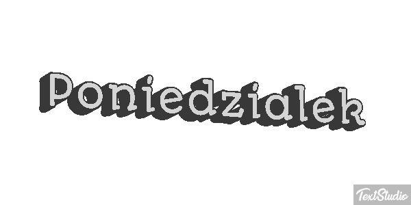 Poniedziałek Effetto testo