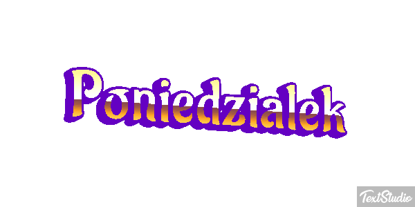 Poniedziałek Effetto testo
