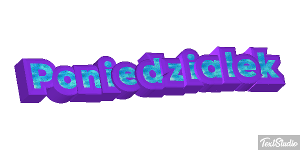 Poniedziałek Effetto testo