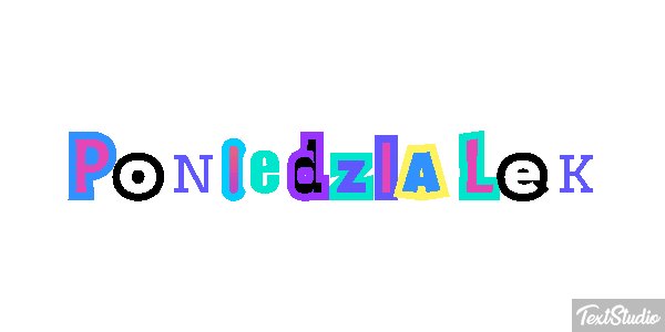 Poniedziałek Effetto testo