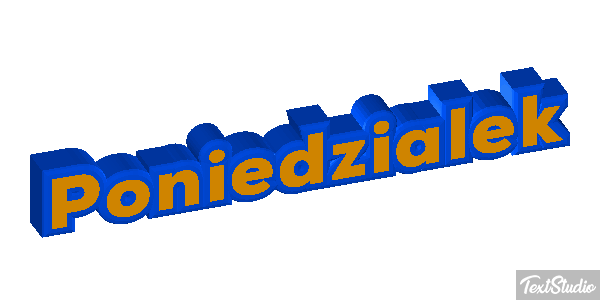 Poniedziałek Effetto testo