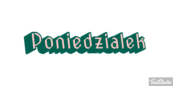 Poniedziałek Effetto testo