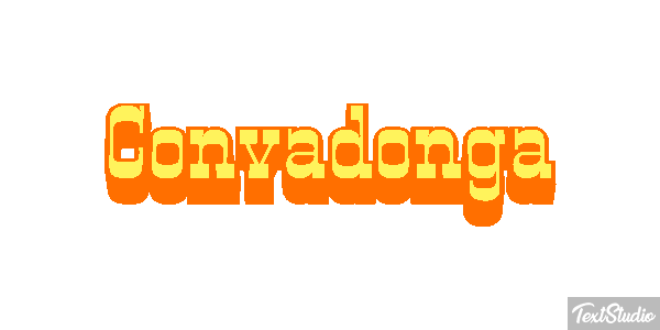 Convadonga Efecto de texto