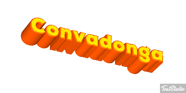 Convadonga Efecto de texto