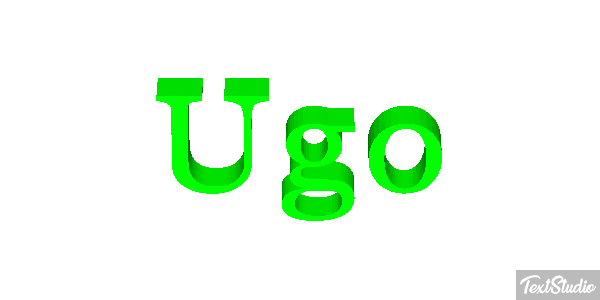 Ugo Effetto testo