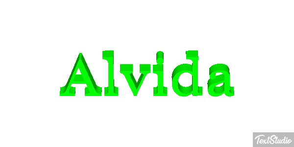 Alvida Text effect