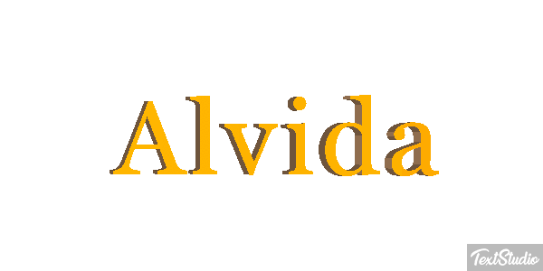 Alvida Text effect