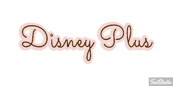 Disney Plus Text effect