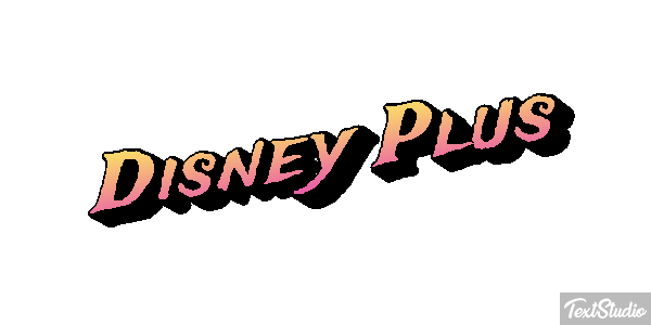 Disney Plus Text effect