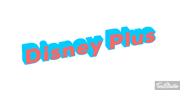 Disney Plus Text effect