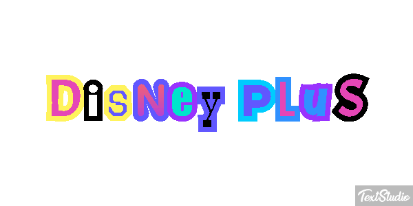 Disney Plus Text effect