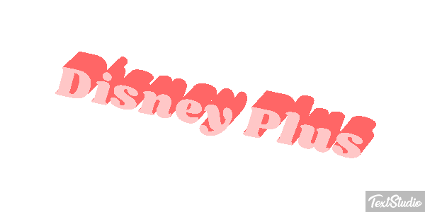 Disney Plus Text effect