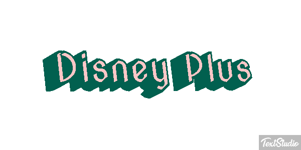 Disney Plus Text effect
