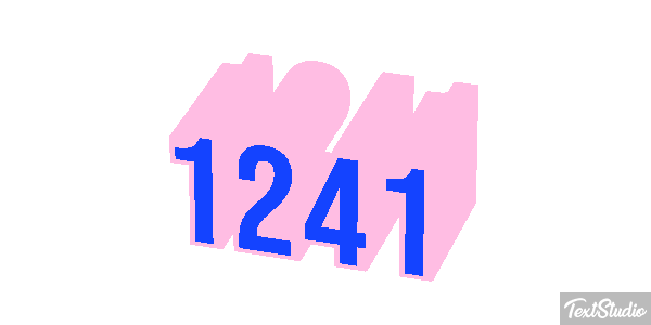 1241 Text effect
