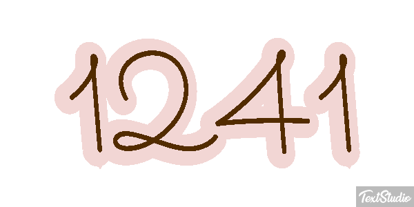 1241 Text effect