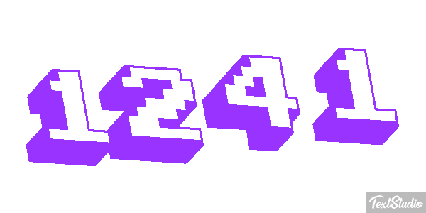 1241 Text effect