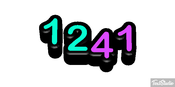 1241 Text effect