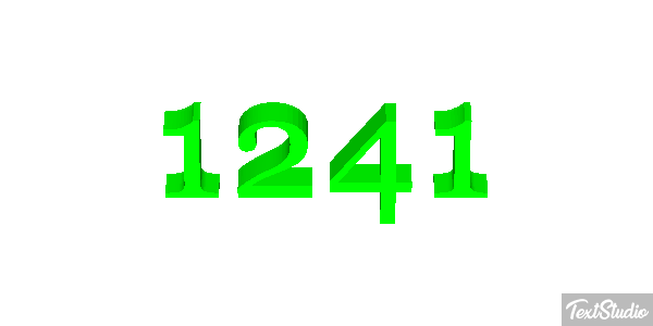 1241 Text effect