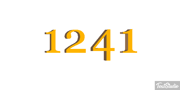 1241 Text effect