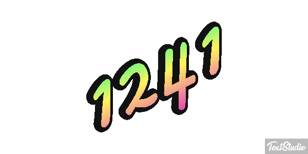 1241 Text effect